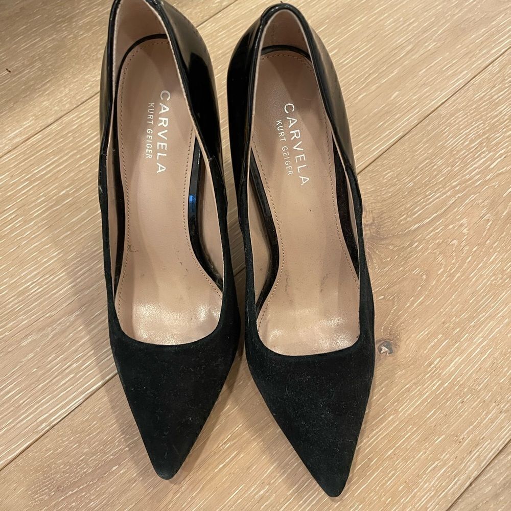 CARVELA KURT GEIGER | Black Patent/Suede